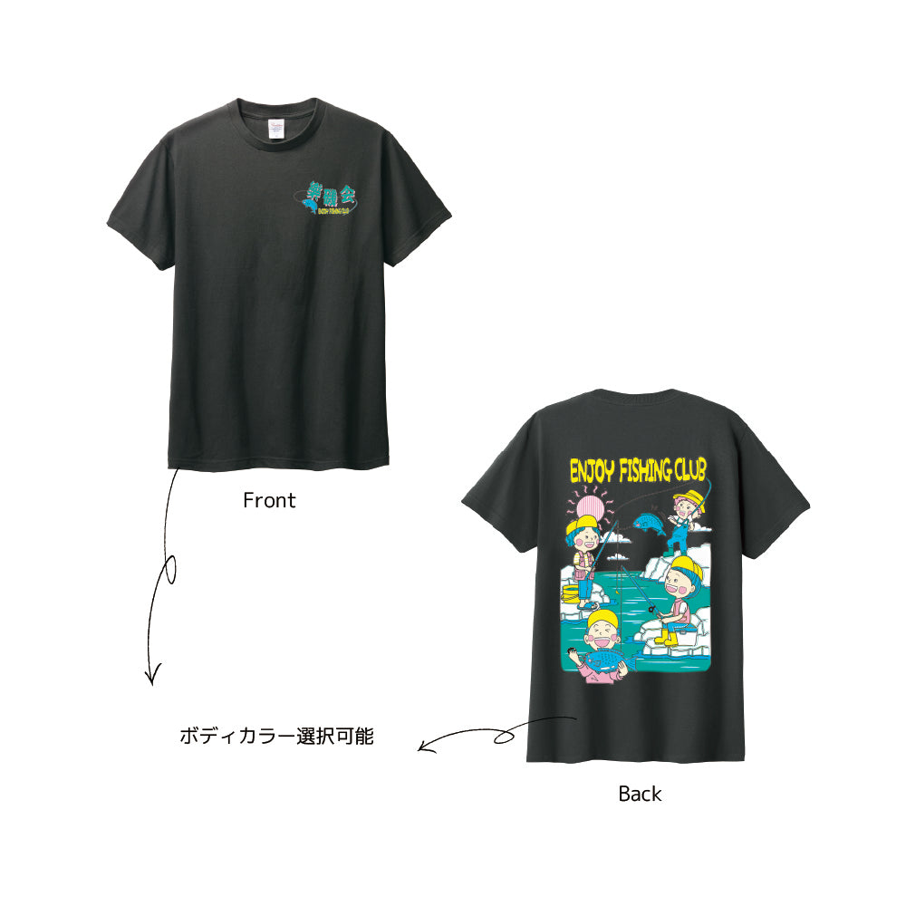 イラストロゴコットンTシャツ
