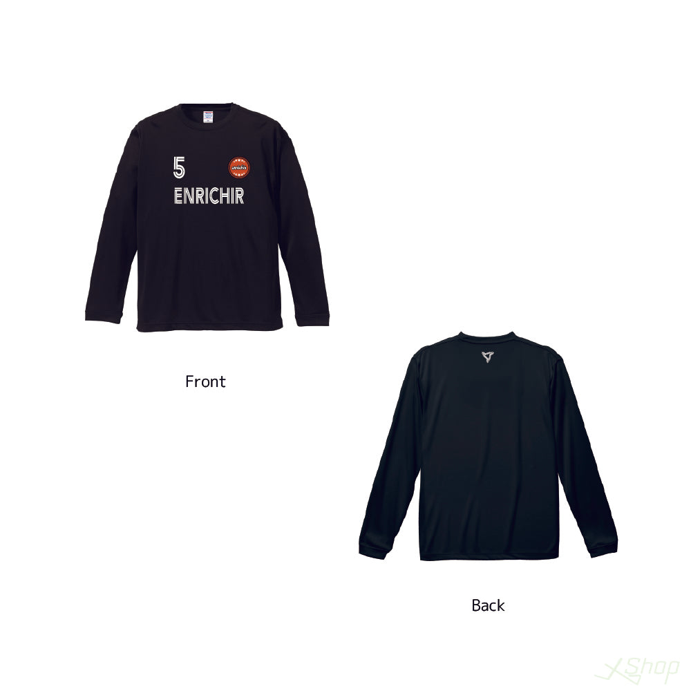 メインロングTシャツ/ブラック