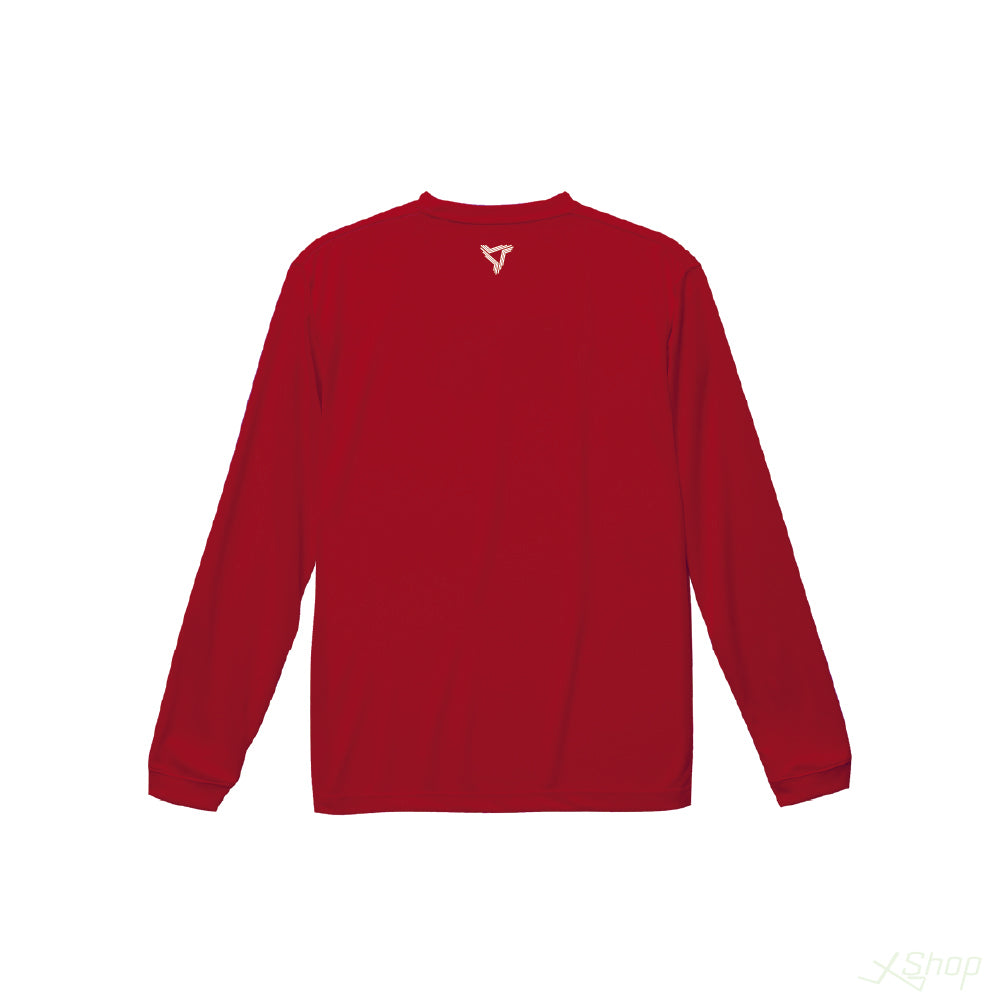 メインロングTシャツ/レッド