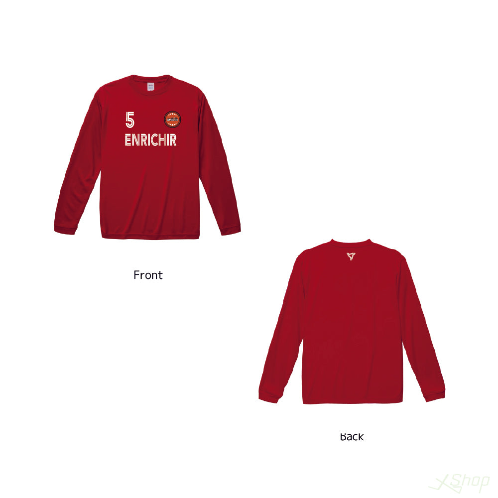 メインロングTシャツ/レッド