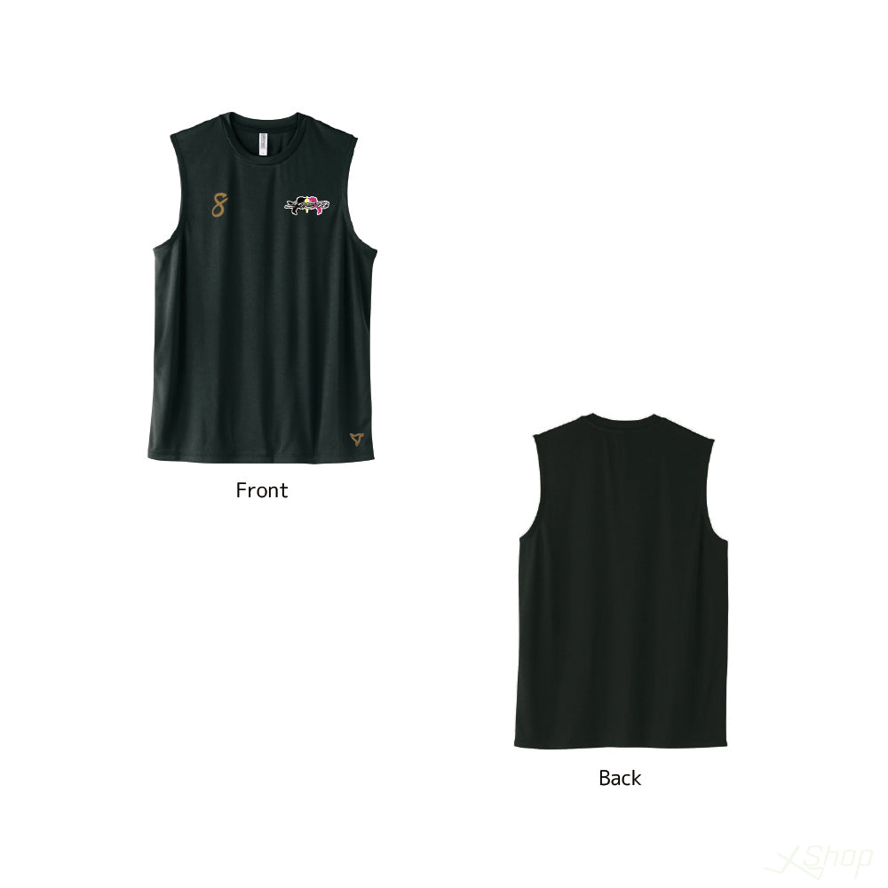 メインノースリーブシャツ/ブラック