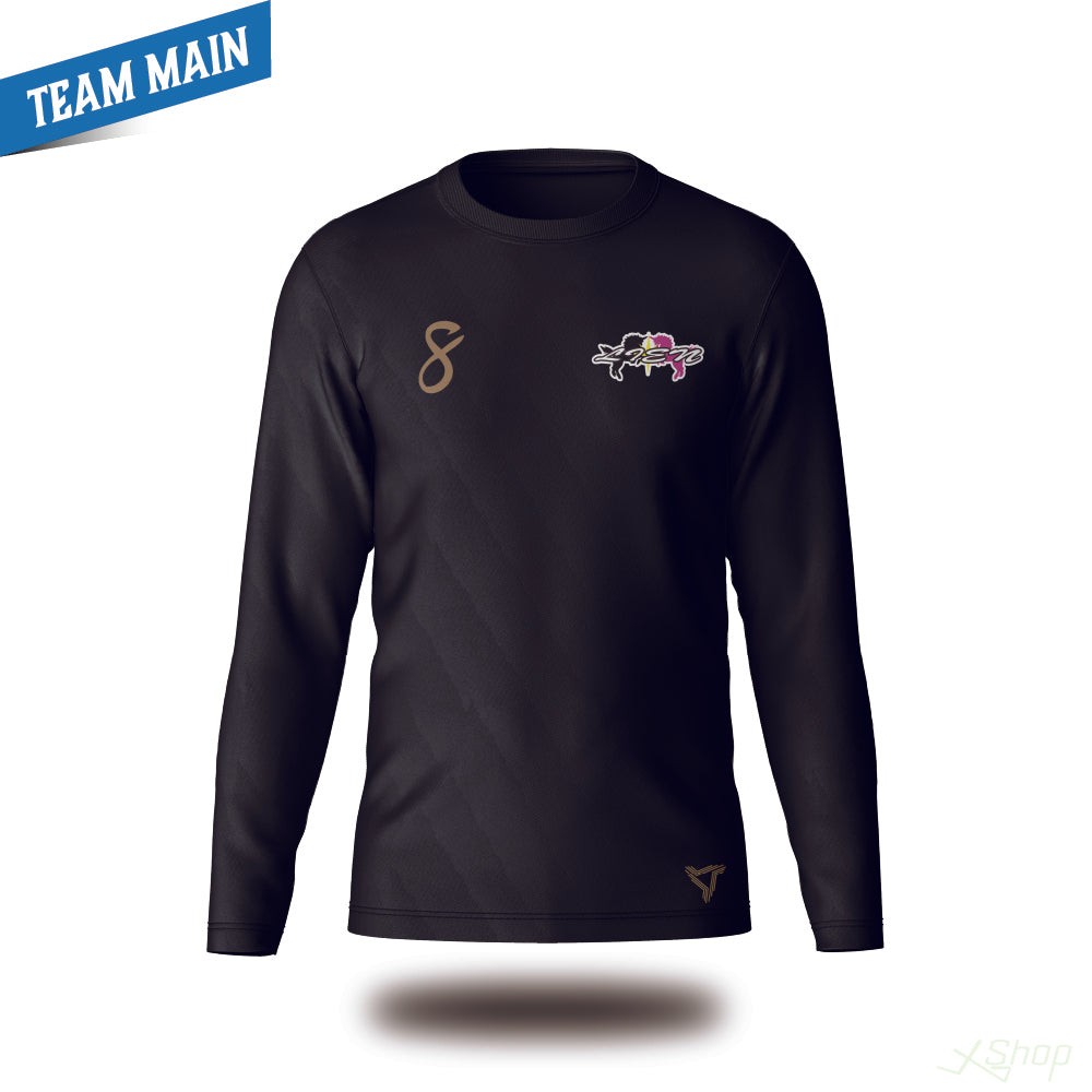 チームメインロングTシャツ/ブラック