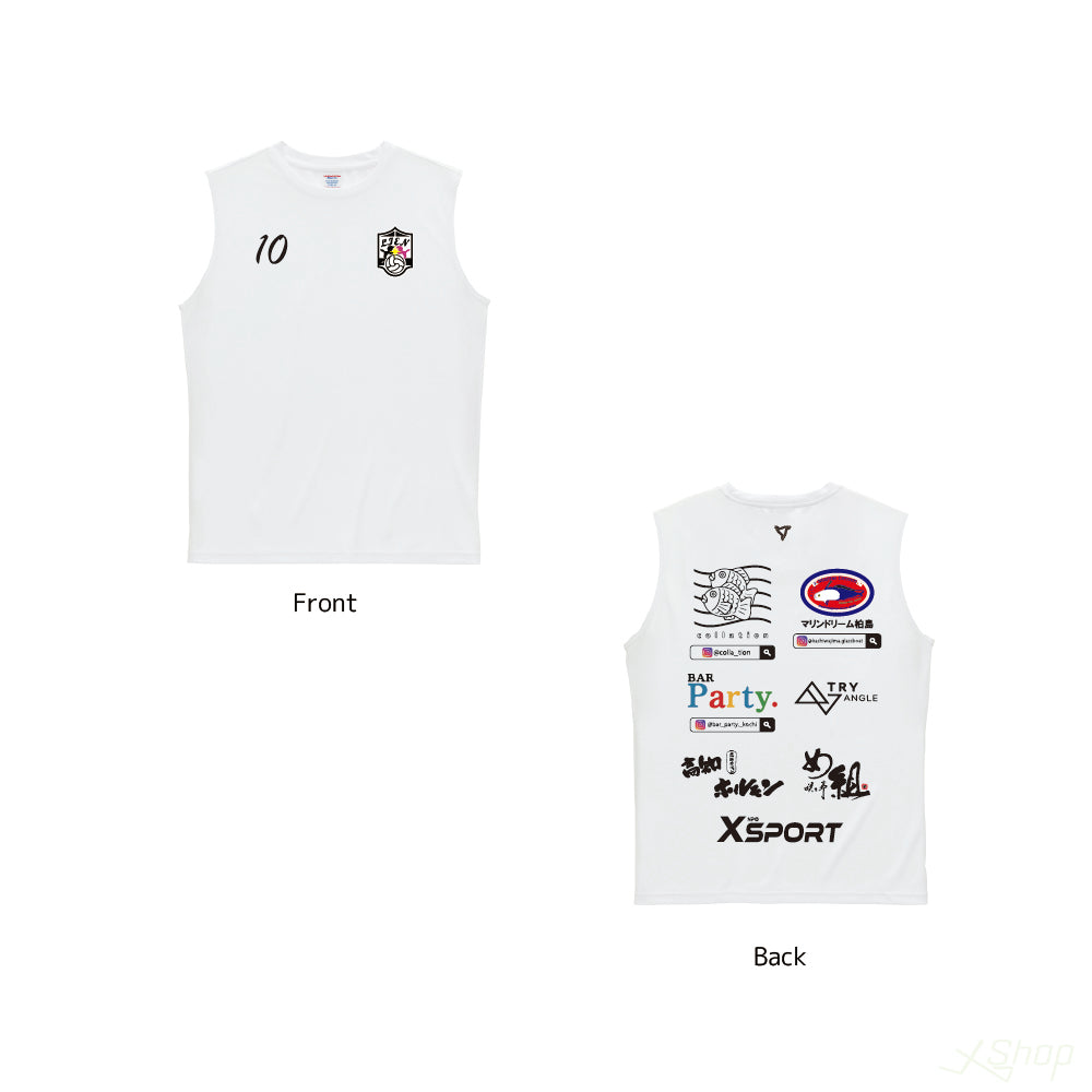 スポンサーノースリーブシャツ/ホワイト