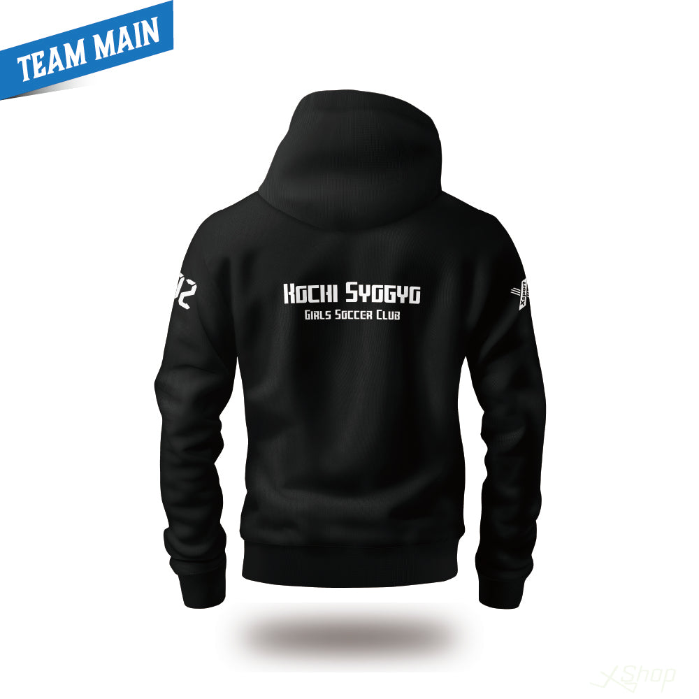 バックロゴパーカー/ブラック