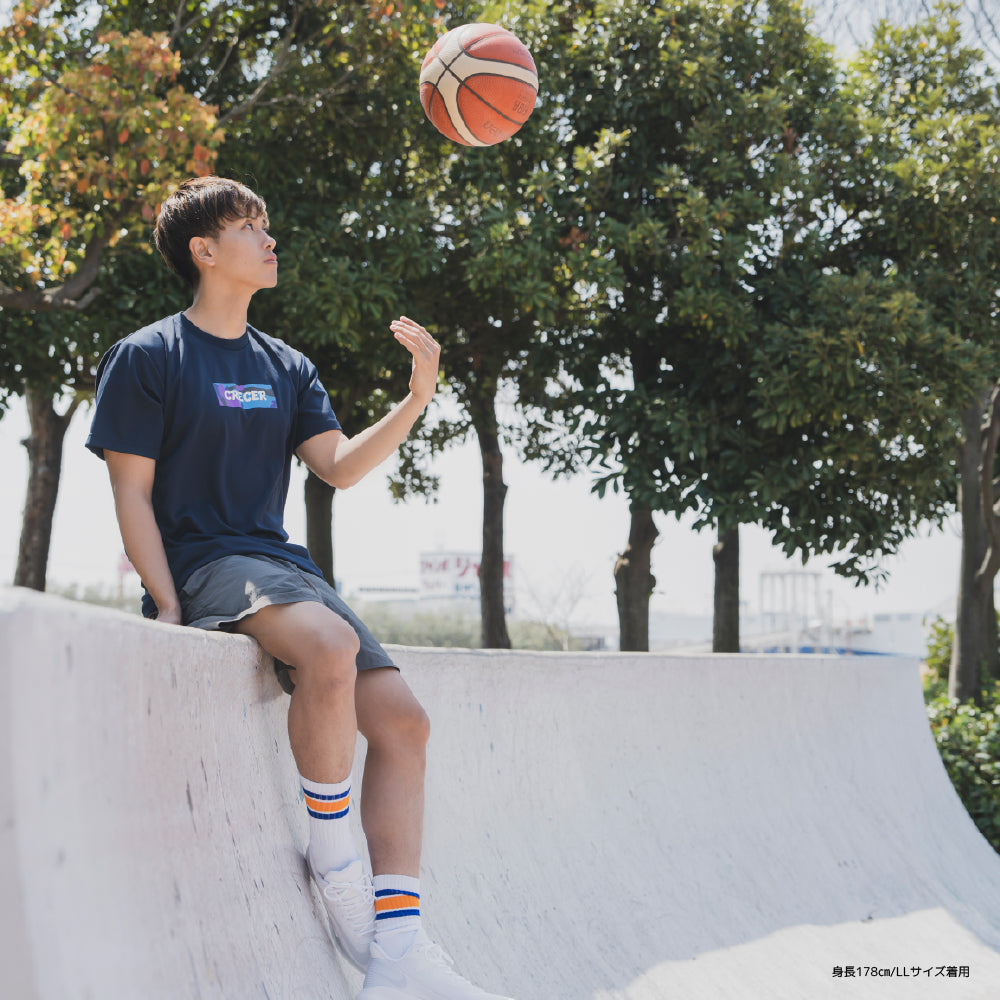 カモフラージュTシャツ-ブルー