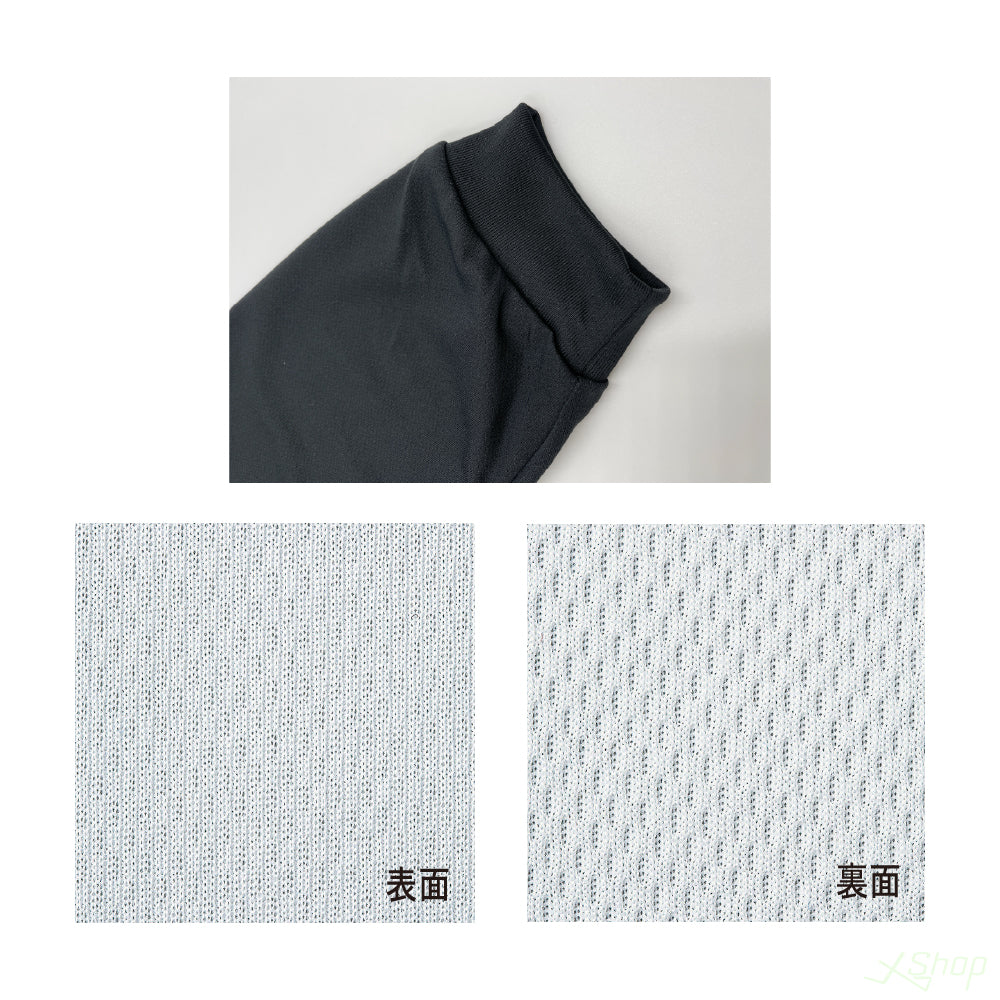 ロングTシャツ-レッド/ブラック