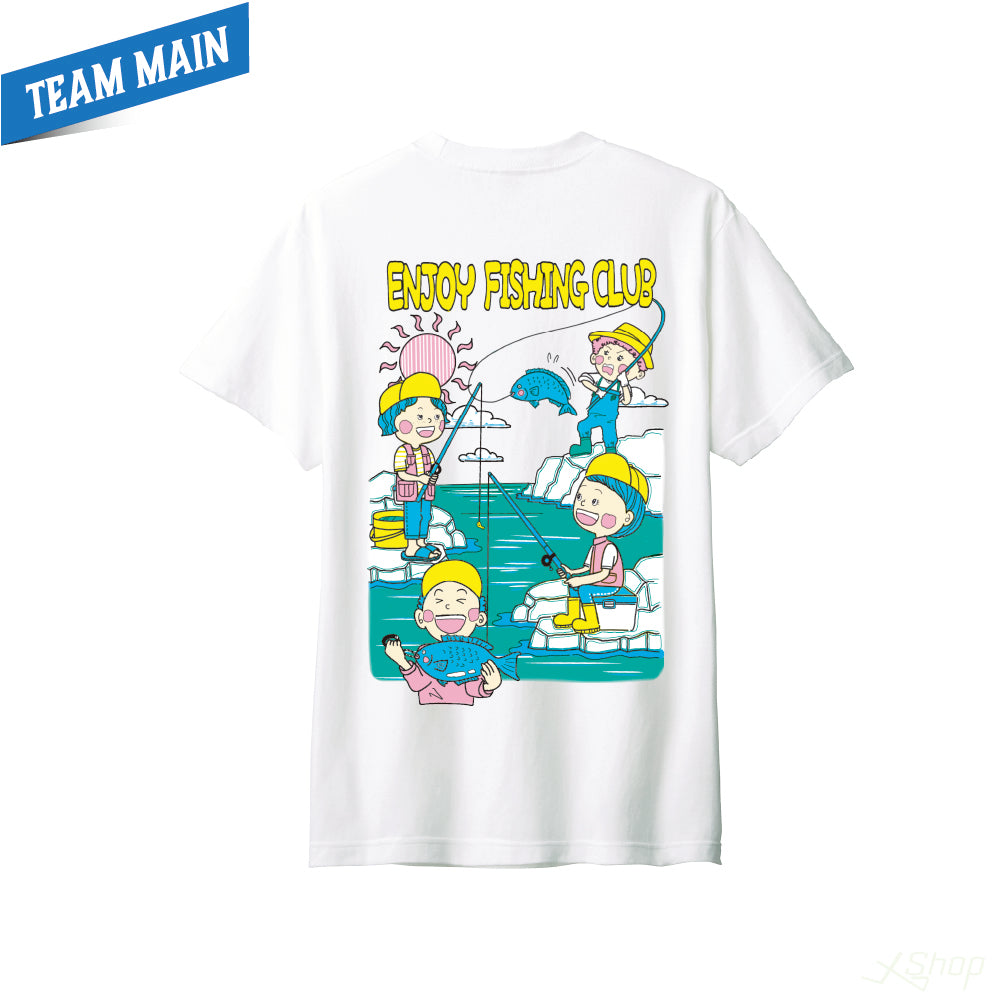 イラストロゴコットンTシャツ