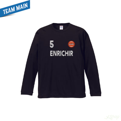 メインロングTシャツ/ブラック