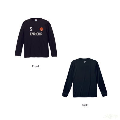 メインロングTシャツ/ブラック