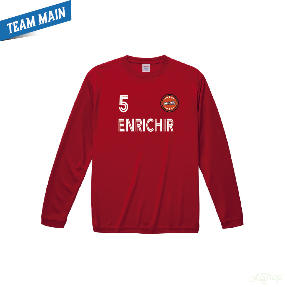 メインロングTシャツ/レッド