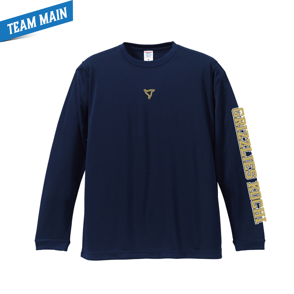 メインロングTシャツ/ネイビー
