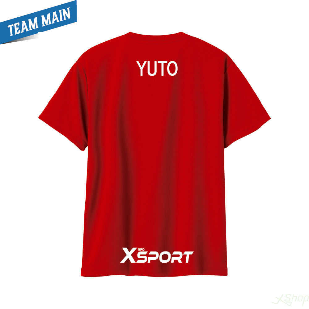 チームメインTシャツ(name)/レッド