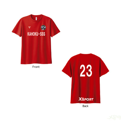 チームメインTシャツ(number)/レッド