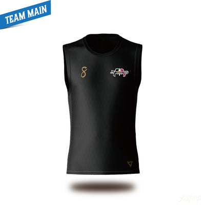 メインノースリーブシャツ/ブラック