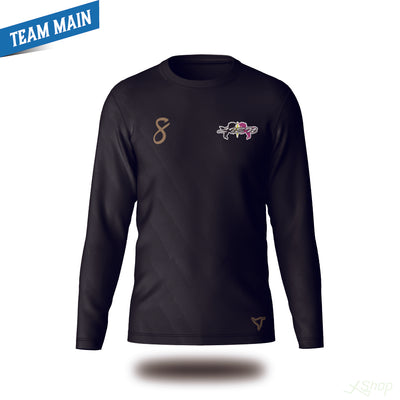 チームメインロングTシャツ/ブラック