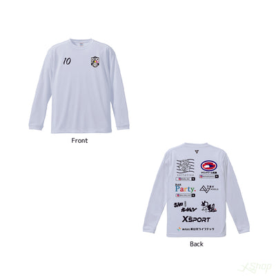 スポンサーロングTシャツ/ホワイト