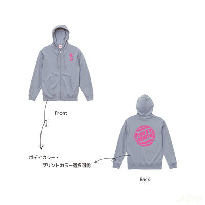 弥刀ジップパーカー