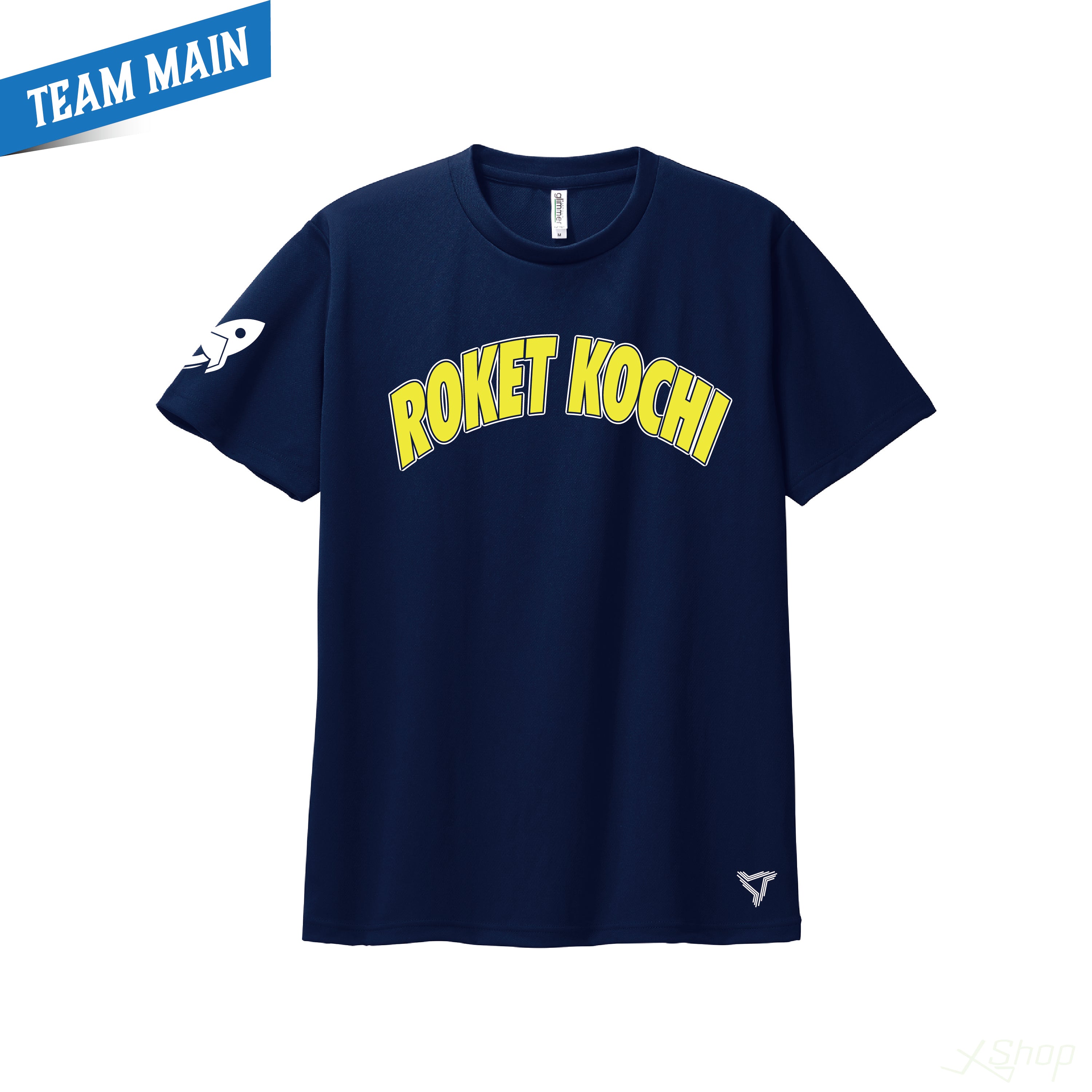 チームメインTシャツ/ネイビー