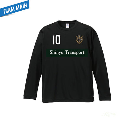 チームメインロングTシャツ/ブラック