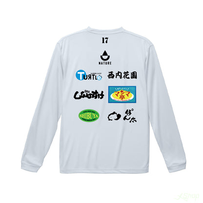 長袖スポンサーTシャツ / ホワイト